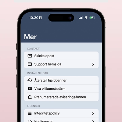 Utveckling av Info-app