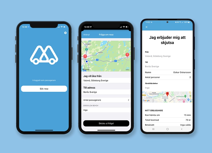 Samåkningsapp kundcase